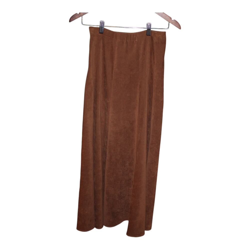 Banjo Dallas Texas Skirt, Vintage, Brown, 35" Length, Style 5617, Women's Small